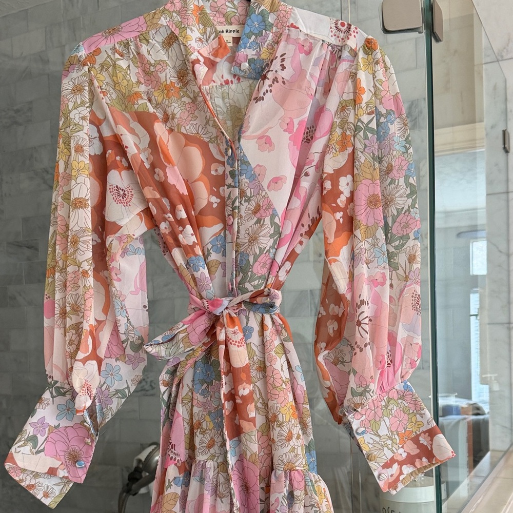 Floral Pink Mini Dress